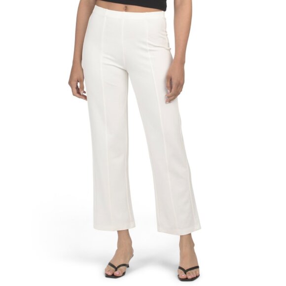 BERNARDO White Ponte Stretch Pants